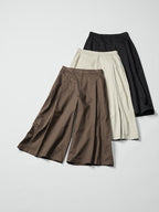 UNIQLO Unisex Cotton Culottes - 34 BROWN