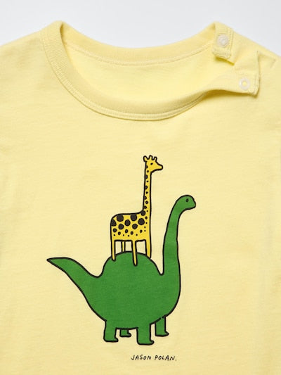 UNIQLO Babies' Jason Polan UT Graphic T-Shirt - 41 YELLOW