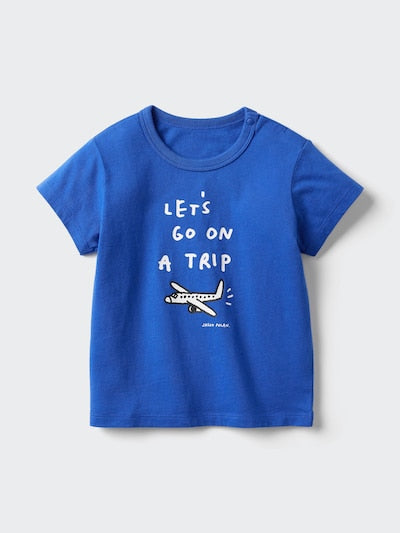UNIQLO Babies' Jason Polan UT Graphic T-Shirt - 67 BLUE