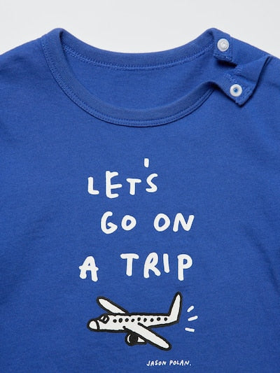 UNIQLO Babies' Jason Polan UT Graphic T-Shirt - 67 BLUE