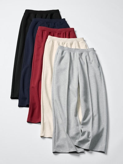 UNIQLO Unisex Sweat Straight Trousers - 69 NAVY