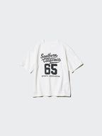 UNIQLO Kids' AIRism Cotton Crew Neck T-Shirt (Graphic) - 01 OFF WHITE