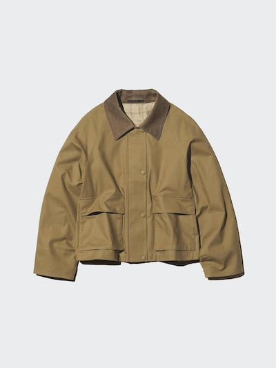 UNIQLO Women's Utility Short Jacket - 31 BEIGE