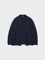 UNIQLO Men's Milano Ribbed Jacket - 69 NAVY