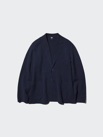 UNIQLO Men's Milano Ribbed Jacket - 09 BLACK