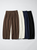 UNIQLO Unisex Barrel Leg Trousers - 01 OFF WHITE