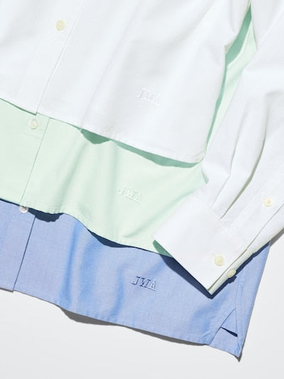 UNIQLO Unisex Oxford Boxy Shirt - 63 BLUE