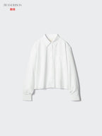 UNIQLO Unisex Oxford Boxy Shirt - 50 LIGHT GREEN