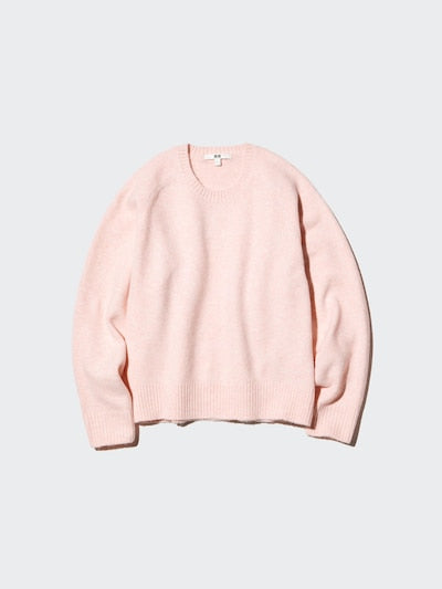 UNIQLO Soufflé Yarn Crew Neck Jumper - 14 RED