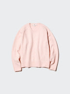 UNIQLO Soufflé Yarn Crew Neck Jumper - 14 RED