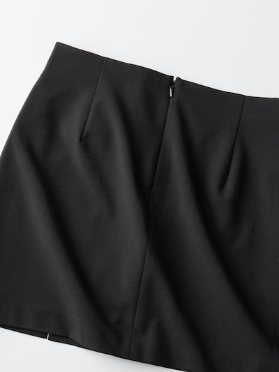 UNIQLO Women's Slit Skort - 09 BLACK