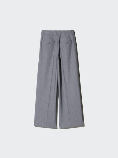 UNIQLO Women's Smart Wide Trousers - 30 NATURAL