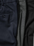UNIQLO Pleated Wide Trousers (Brushed Jersey) - 69 NAVY