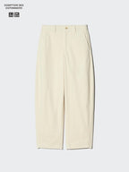 UNIQLO Corduroy Barrel Trousers - 38 DARK BROWN