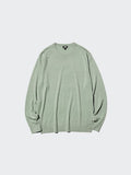 UNIQLO Men's 100% Merino Crew Neck Jumper - 53 GREEN