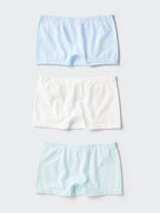 UNIQLO Kids' AIRism Seamless Briefs (3 Pairs) - 60 LIGHT BLUE