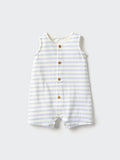 UNIQLO Babies' One Piece Outfit (Sleeveless, Striped) - 65 BLUE