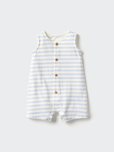UNIQLO Babies' One Piece Outfit (Sleeveless, Striped) - 65 BLUE