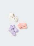 UNIQLO Babies' Short Socks (3 Pairs) - 72 PURPLE