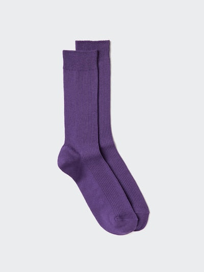UNIQLO Unisex Colourful 50 Socks - 76 PURPLE
