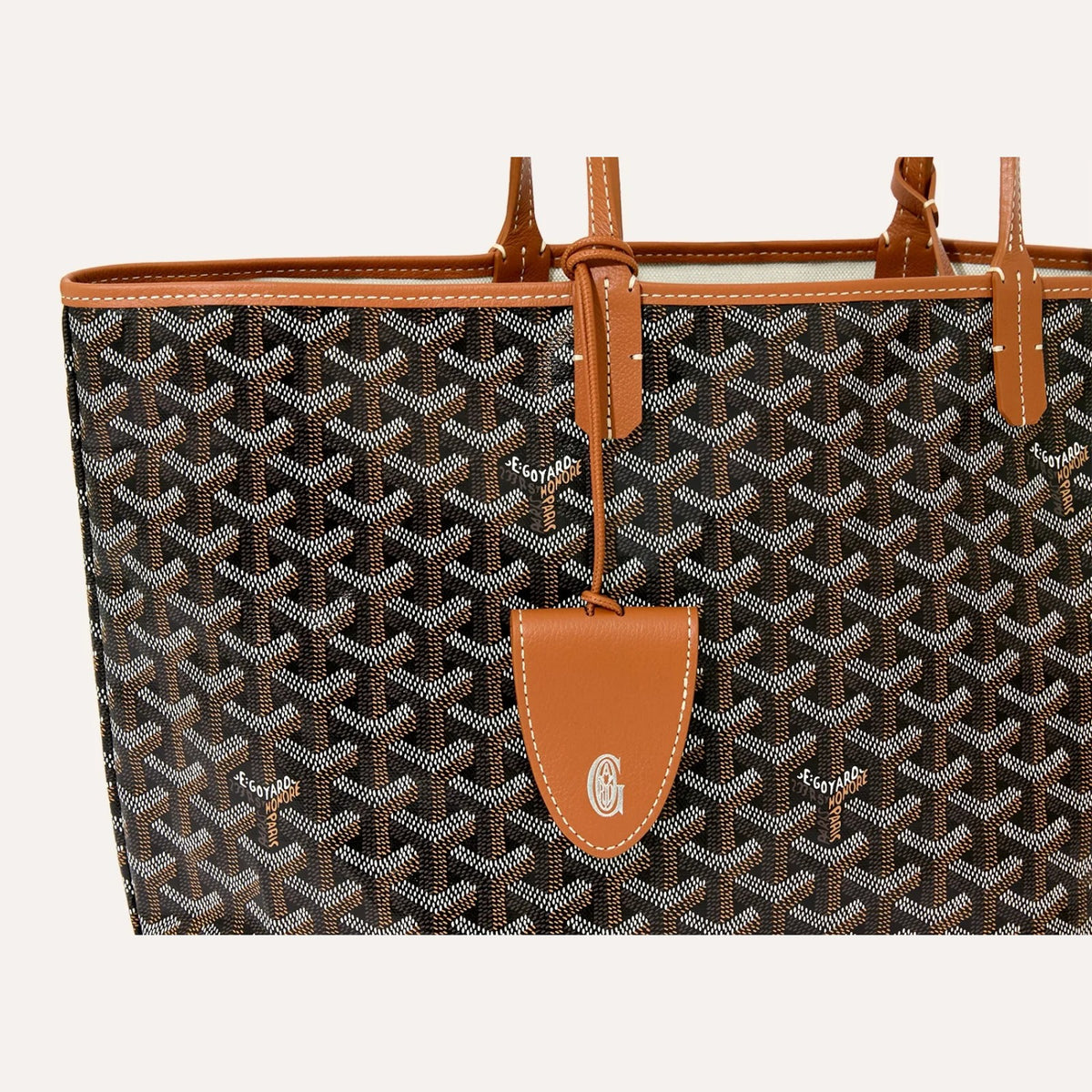 Goyard Saint Louis PM Bag Black & Tan