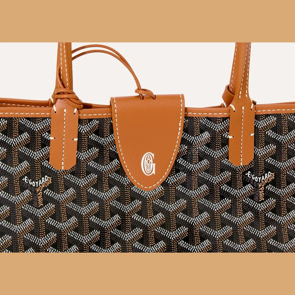Goyard Saint Louis PM Bag Black & Tan
