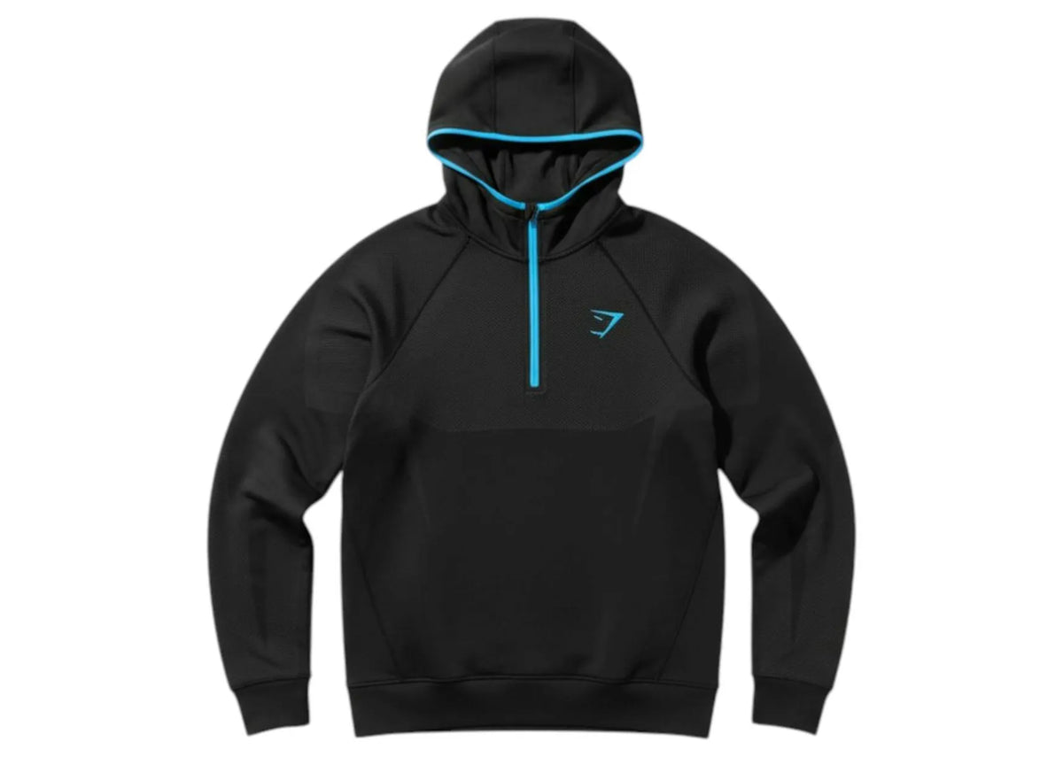 Gymshark Onyx 5.0 Seamless Hoodie Black/Onyx Grey