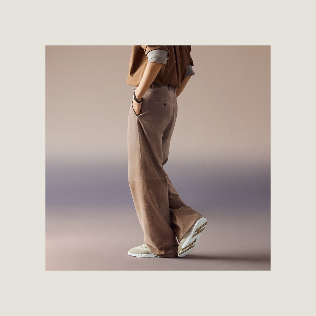 Hermes Bouncing Sneaker Beige Suede