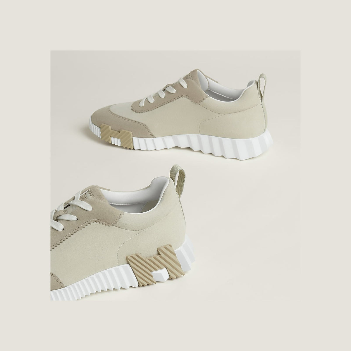 Hermes Bouncing Sneaker Beige Suede