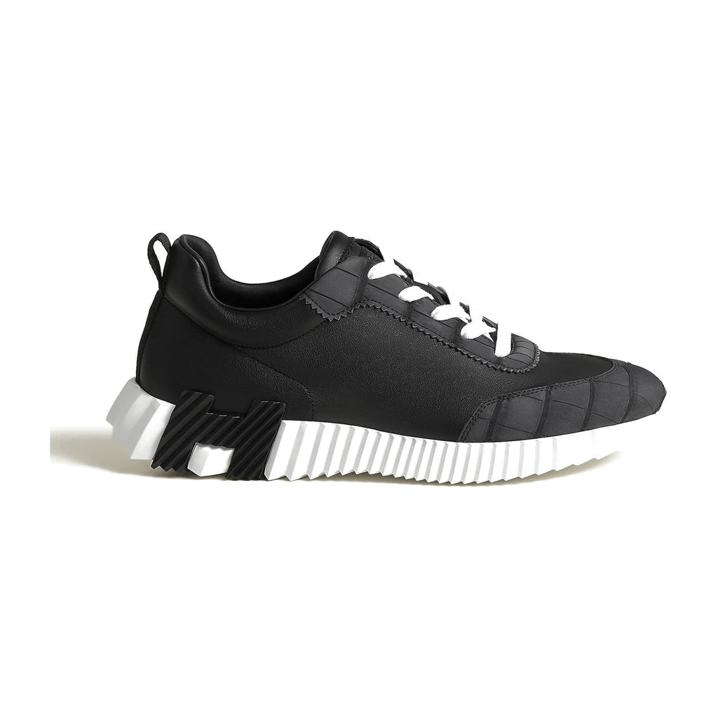 Hermes Bouncing Sneaker Black Alligator