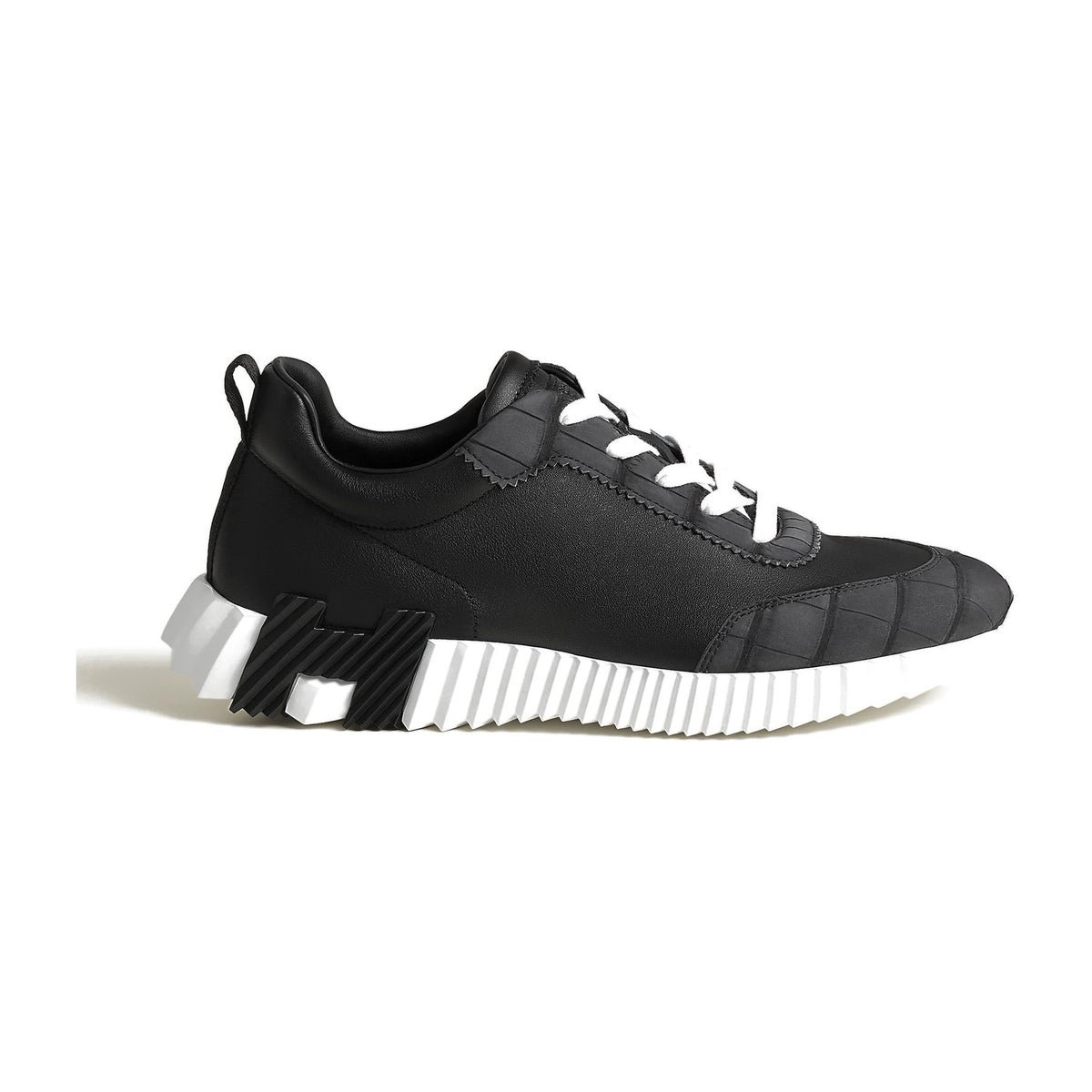 Hermes Bouncing Sneaker Black Alligator