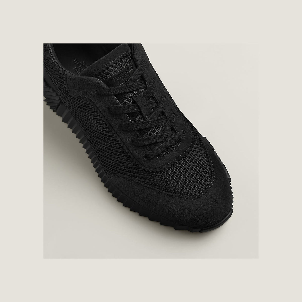 Hermes Bouncing Sneaker Black Mesh