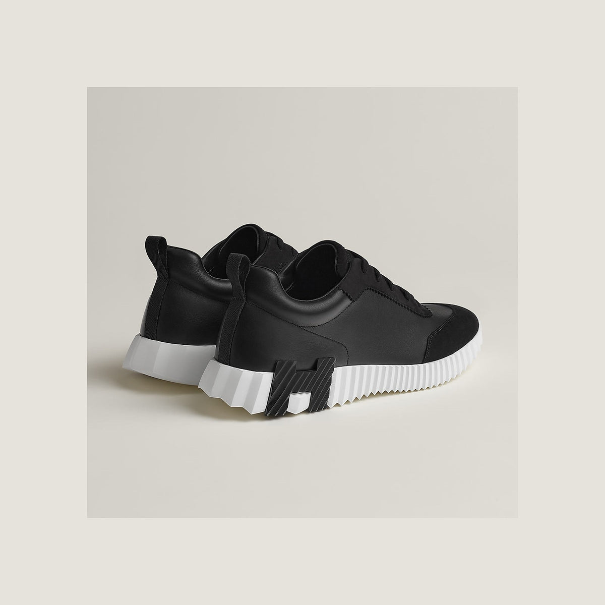 Hermes Bouncing Sneaker Black White
