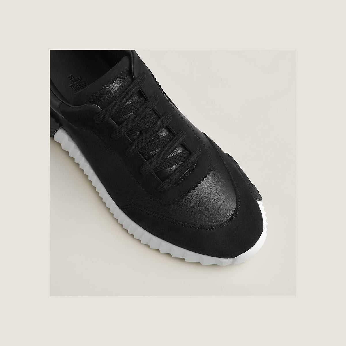 Hermes Bouncing Sneaker Black White