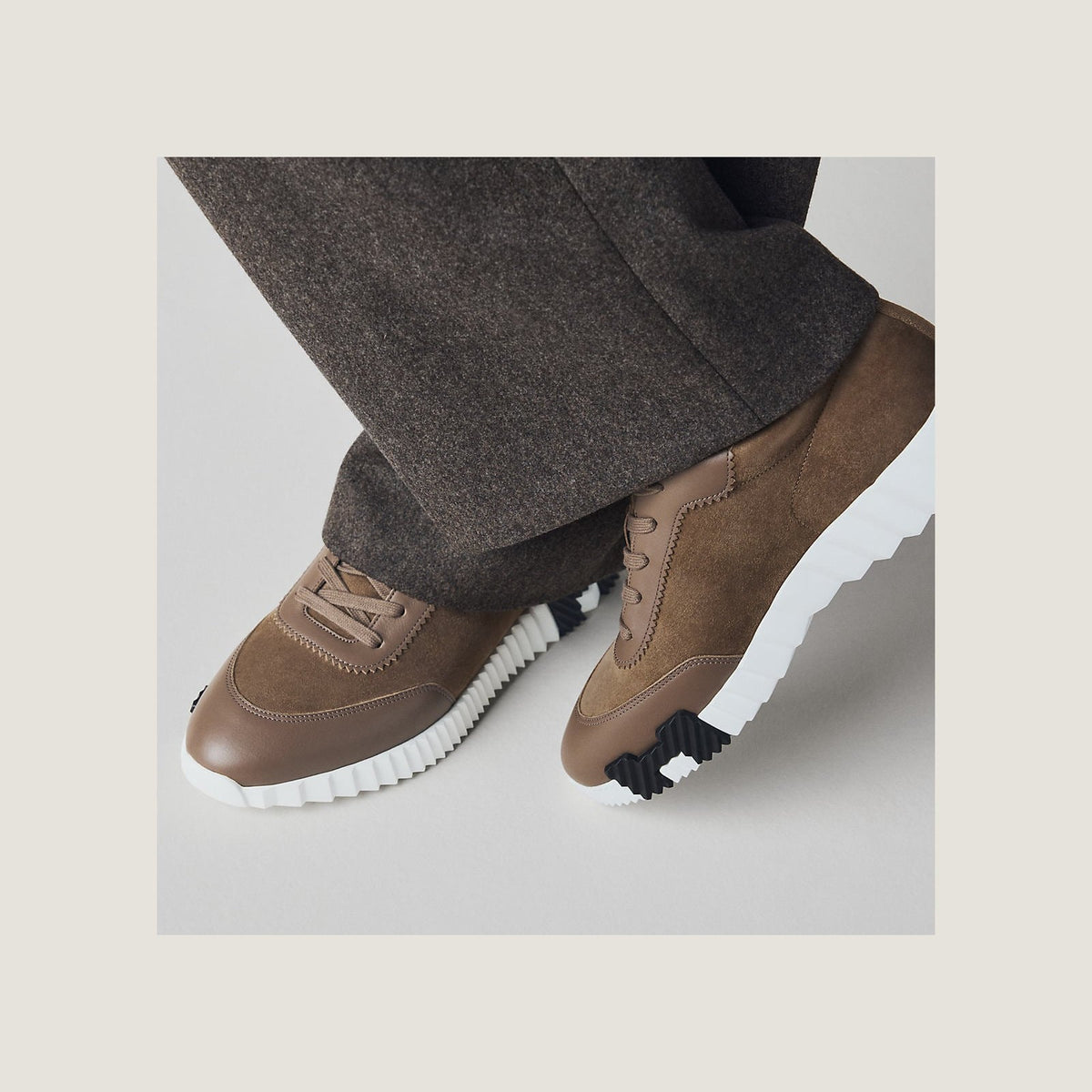 Hermes Bouncing Sneaker Etoupe