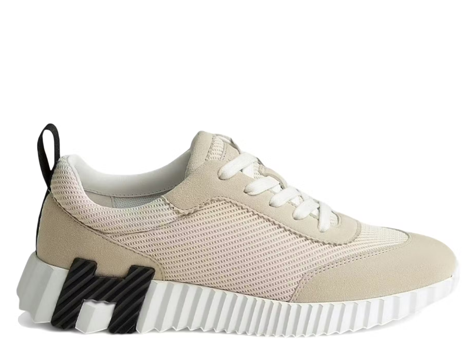 Hermes Bouncing Sneaker Light Beige Black White (W)