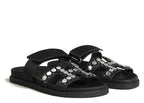 Hermes Chypre Sandal Noir Clou De Selle Calfskin Leather