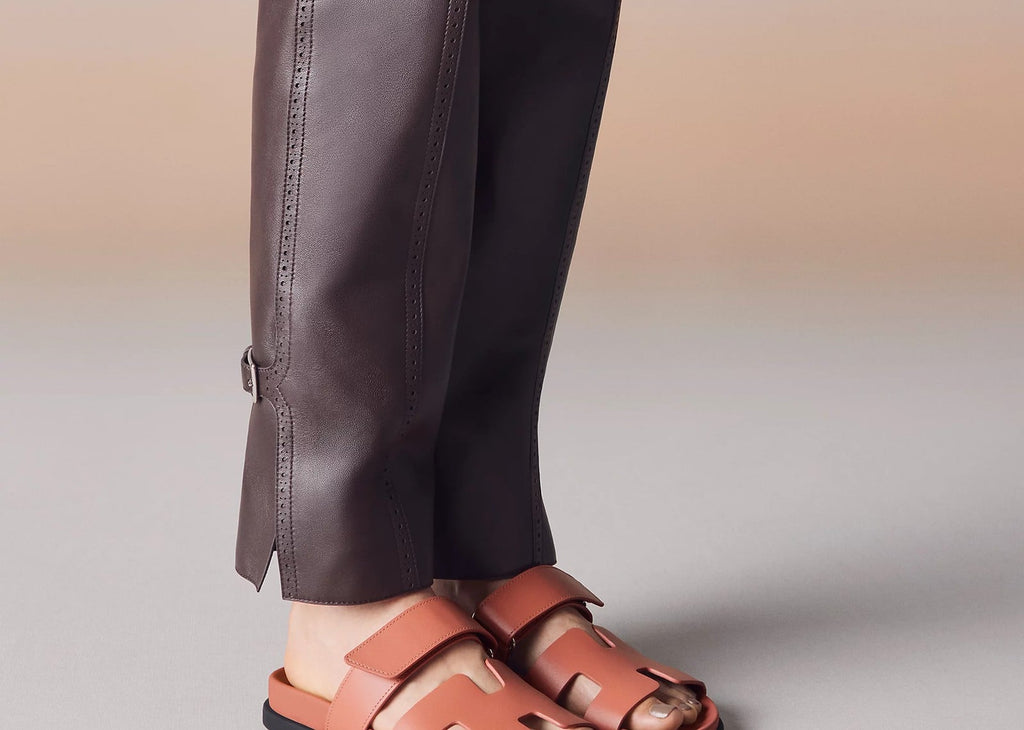 Hermes Chypre Sandal Rose Antique Calfskin Leather