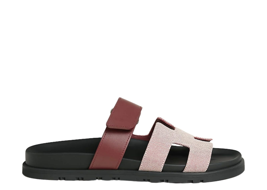 Hermes Chypre Sandal Rouge Calfskin Leather