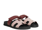 Hermes Chypre Sandal Rouge Calfskin Leather