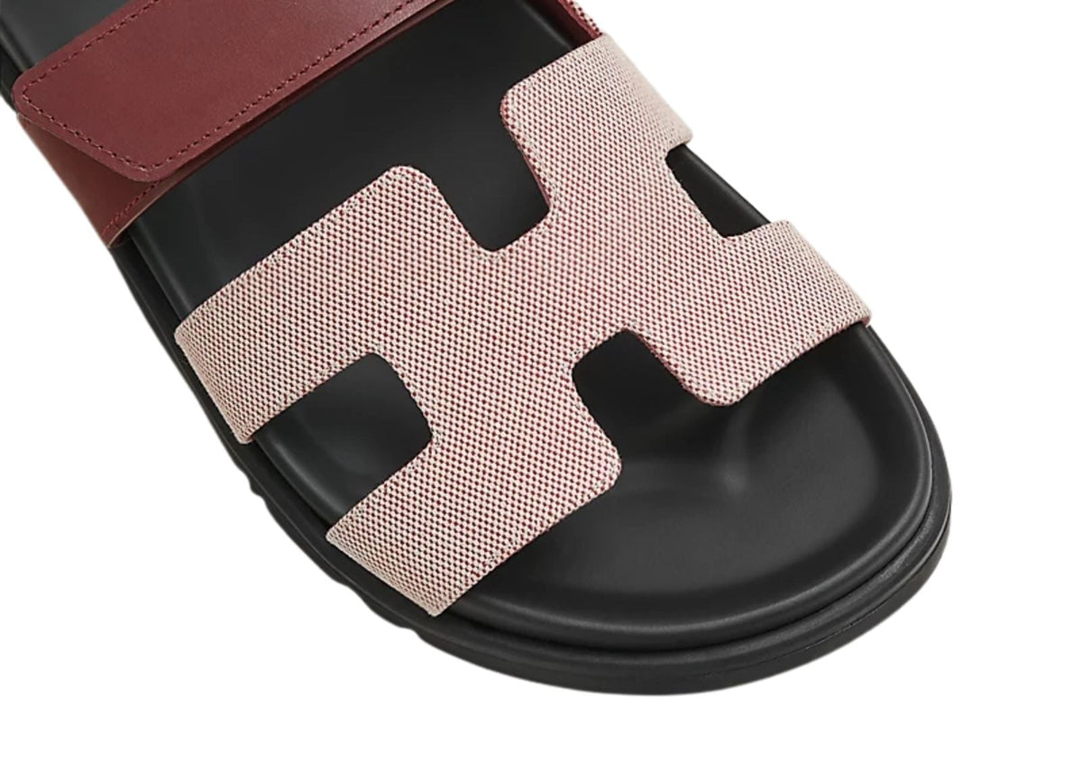 Hermes Chypre Sandal Rouge Calfskin Leather