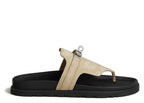 Hermes Empire Sandal Beige Camel Suede Goatskin