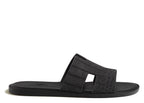 Hermes Izmir Sandal Gris Carbone Alligator Leather