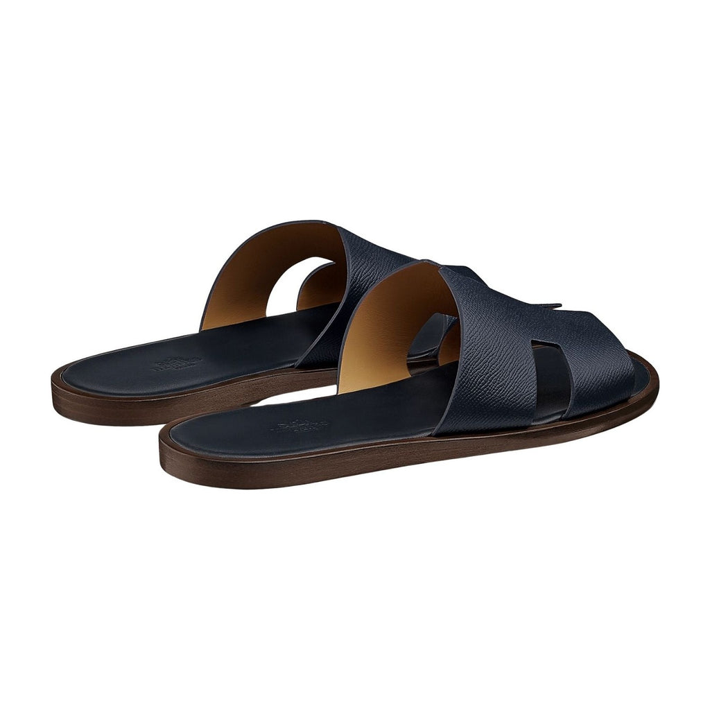 Hermes Izmir Sandal Marine Smooth Calfskin Leather