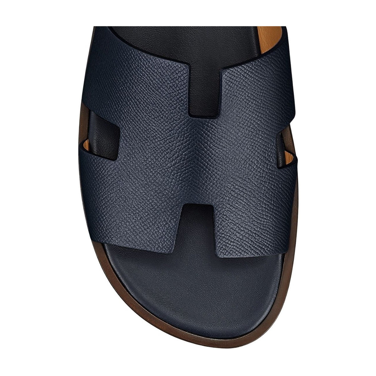Hermes Izmir Sandal Marine Smooth Calfskin Leather