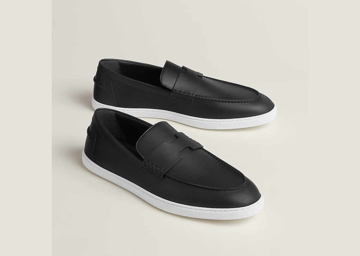 Hermes Job Loafer Black