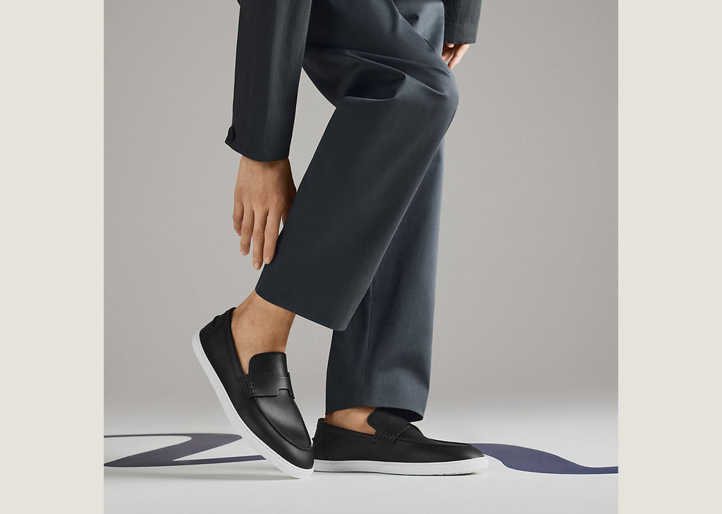 Hermes Job Loafer Black