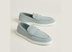 Hermes Job Loafer Bleu Glacier