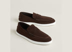 Hermes Job Loafer Marron Ebene