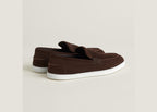 Hermes Job Loafer Marron Ebene